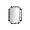 Carefully assembled mirror with multitude of mirrored facets