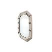 Carefully assembled mirror with multitude of mirrored facets