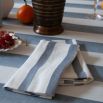 Colourful striped linen napkin