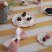 Colourful striped linen napkin