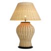 Rattan style table lamp