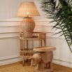 Rattan style table lamp