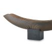 Beautiful curved sculpture on sleek black base