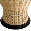 Rattan style table lamp