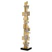 Ornate brass finish floor lamp