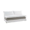 linen layered sofa in white and grey