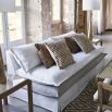 linen layered sofa in white and grey
