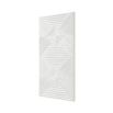 A gorgeous geometric wall artwork with a white washed finish