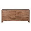 A four door rustic oak sideboard