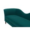 Gorgeous wave design sofa in a sumptuous teal velvet