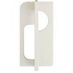 Side lamp with intersecting panels in matte ivory resin