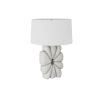 Burst shaped pebble base table lamp