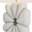 Burst shaped pebble base table lamp