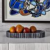 A luxury marble black and white tray by Uttermost 