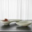 Elegant, organic-shaped white bowl