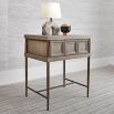 Modern and slender side table with a freize drawer