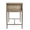 Modern and slender side table with a freize drawer