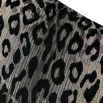 Cream rectangular cushion with black leopard print