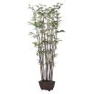 Artificial bamboo tree in black planter