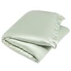 Sage green silk duvet cover