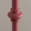 Spindle Floor Lamp - Satin Pink