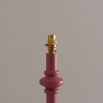 Spindle Floor Lamp - Satin Pink