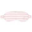 Pink and ivory stripe travel sleeping mask