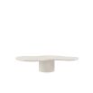 Organic shaped off-white coffee table