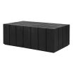 Black wooden cubic style coffee table