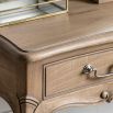 Wooden dressing table in traditional style with three useful drawers