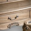 Wooden dressing table in traditional style with three useful drawers