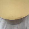 teardrop shaped brass side table