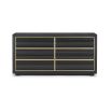 Amara Chest Of Drawers - Espresso Oak/Polished Brass