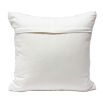 Luxuriously textured cream cushion