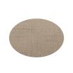 Round natural jute rug