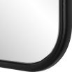 Grace Scalloped Mirror - Black