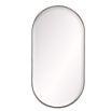 Vintage style silver mirror in a classic capsule shape