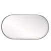 Vintage style silver mirror in a classic capsule shape