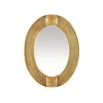 Oval mirror with thick gold frame