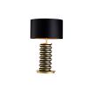 Jacquard Table Lamp - Brushed Brass/Matte Black