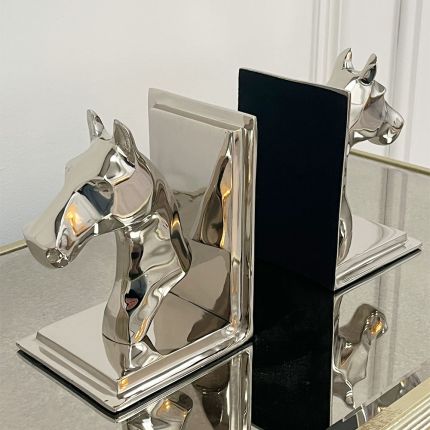 Clearance Horse Bookends - Nickel