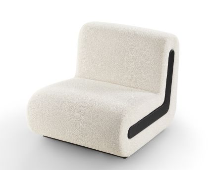 Bola Occasional Chair - Boucle Sand/Black