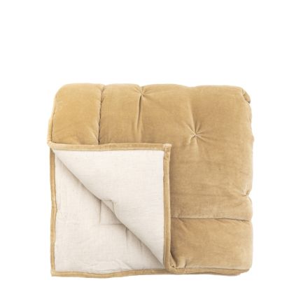 Plush Bedspread - Mustard