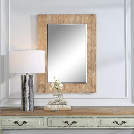 Parquet Wooden Mirror