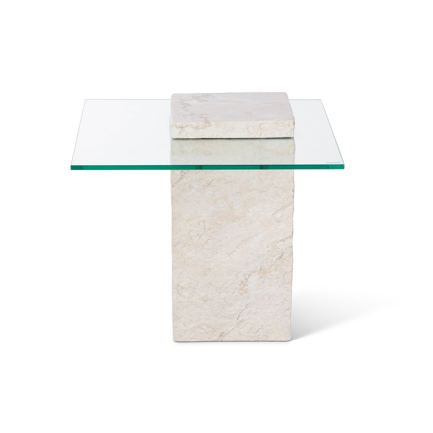 Liang & Eimil Rock Side Table - Beige Faux Marble | Liang & Eimil ...