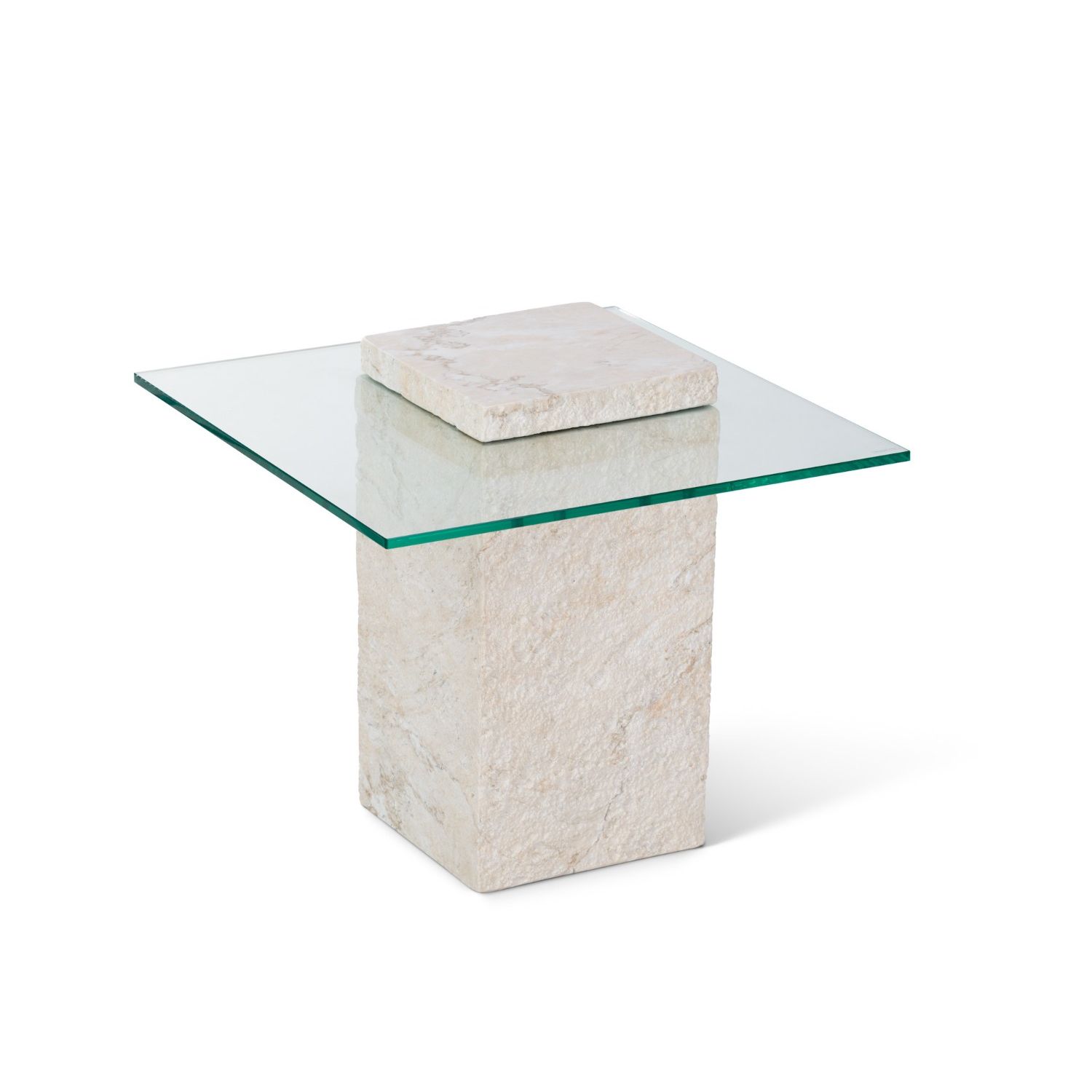 Liang & Eimil Rock Side Table - Beige Faux Marble | Liang & Eimil ...